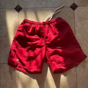 Classic Red Athletic Men's Shorts